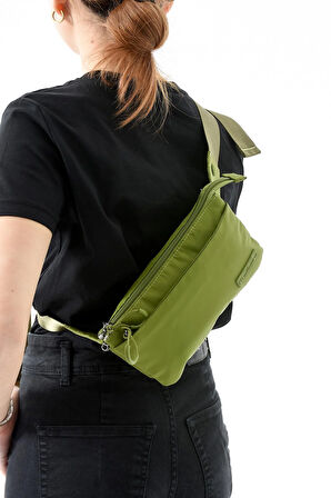 Çok Cepli Bel Çantası Unisex Açık Yeşil (Model: 571-13-9R)