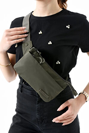 Çok Cepli Bel Çantası Unisex Haki (Model: 571-13-9R)