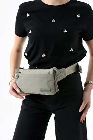 Çok Cepli Bel Çantası Unisex Vizon (Model: 571-13-9R)
