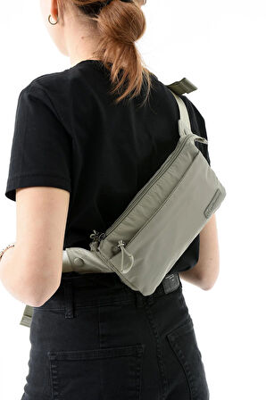 Çok Cepli Bel Çantası Unisex Vizon (Model: 571-13-9R)