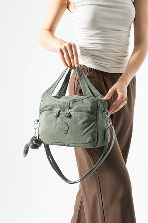Ultra hafif, çok bölmeli Kol, Omuz El çantası  (spor, seyahat, gündelik) Gri Model: 571-6Z