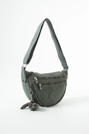 Ultra Hafif, Çok Cepli, Yarım ay (crescent) Çapraz Askılı kol, Omuz Çantası Gri Model: 571-7L