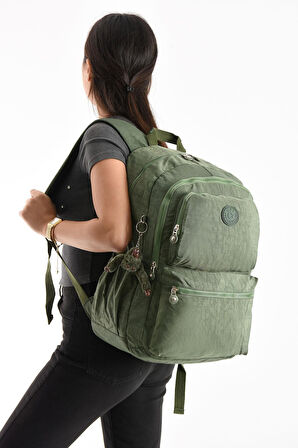 Ultra Hafif Sırt Çantası Okul Seyahat Unisex Yeşil (Model: 571-1C) 