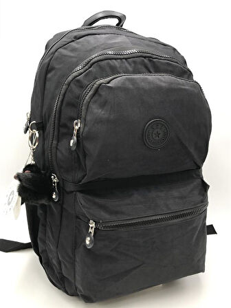 Ultra Hafif Sırt Çantası Okul Seyahat Unisex Siyah (Model: 571-1C) 