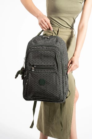 Ultra Hafif Çok Cepli Su Geçirmez Sırt Çantası Unisex Desenli Yeşil (Model: 571-2F)