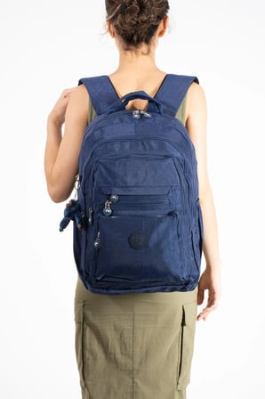 Ultra Hafif Çok Cepli Su Geçirmez Sırt Çantası Unisex Lacivert (Model: 571-2F)