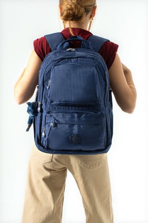 Ultra Hafif Çok Cepli Su Geçirmez Sırt Çantası Unisex Lacivert (Model: 571-2H)