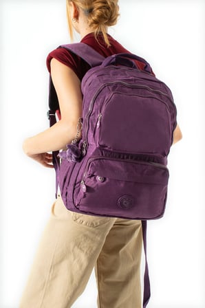 Ultra Hafif Çok Cepli Su Geçirmez Sırt Çantası Unisex Mor (Model: 571-2H)