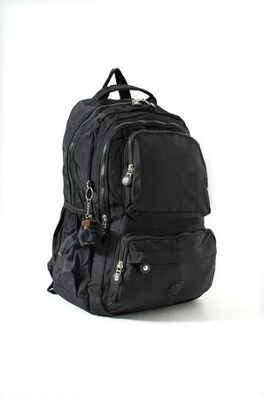 Ultra Hafif Çok Cepli Su Geçirmez Sırt Çantası Unisex Siyah (Model: 571-2H)