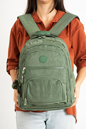 Ultra Hafif Orta Boy Sırt Çantası Unisex Yeşil (Model: 571-3C) 