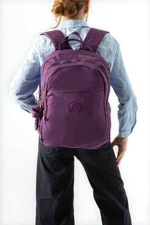 Ultra Hafif Çok Cepli Orta Boy Sırt Çantası Mor Model: (571-3K)