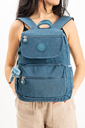 Ultra Hafif Orta Boy Sırt Çantası Çok Cepli Unisex Mavi (Model: 571-4A)