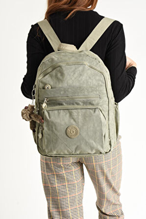 Ultra Hafif Orta Boy Sırt Çantası  Çok Cepli Vizon (Model: 571-4B)