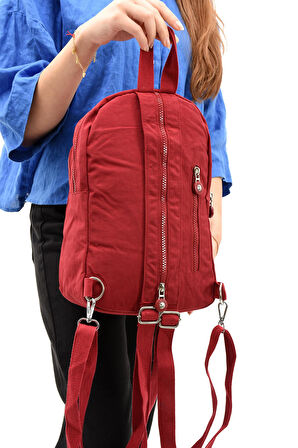 Hem Sırt Hem Göğüs  Spor Genç Kadın Çantası Kırmızı (Model: 571-8D) 