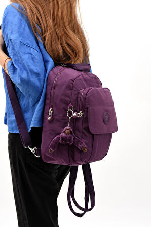 Hem Sırt Hem Göğüs  Spor Genç Kadın Çantası Mor (Model: 571-8D)