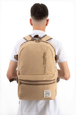 Unisex, Ultra Hafif, Çok Cepli, Sırt Çantası Kum Beji Model: (Vnt-3C)