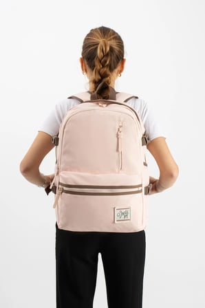 Unisex, Ultra Hafif, Çok Cepli, Sırt Çantası Pudra Pembe Model: (Vnt-3C)