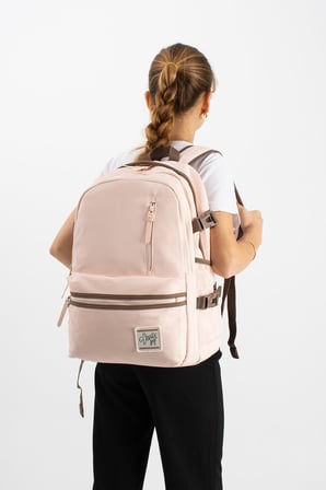 Unisex, Ultra Hafif, Çok Cepli, Sırt Çantası Pudra Pembe Model: (Vnt-3C)