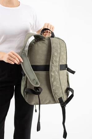 Unisex, Ultra Hafif, Çok Cepli, Sırt Çantası Haki Yeşil Model: (Vnt-9B)