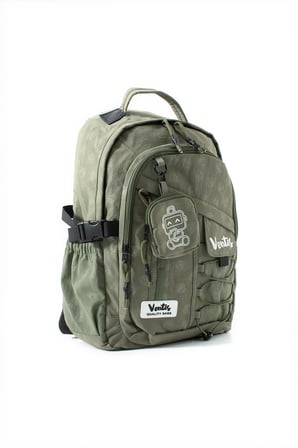Unisex, Ultra Hafif, Çok Cepli, Sırt Çantası Haki Yeşil Model: (Vnt-9B)
