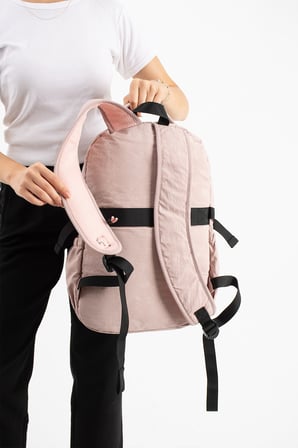 Unisex, Ultra Hafif, Çok Cepli, Sırt Çantası Pembe Model: (Vnt-9B)