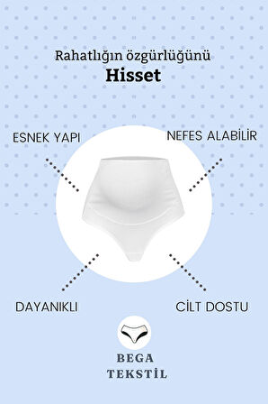 KADITEKS - Hamile Külodu Esnek Yüksek Bel Pamuklu Rahatlık 4'lü Paket