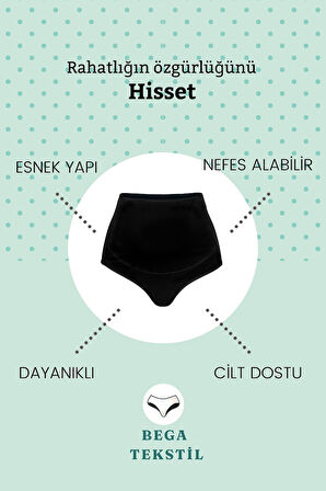 Hamile Külodu Esnek Yüksek Bel Pamuklu Rahatlık 5'lİ Paket