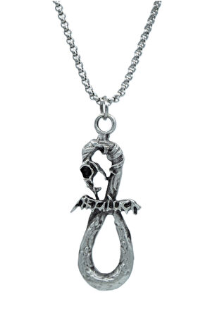 Metallica Örme Zincir Kolye - Gümüş Kaplama - Erkek Kadın Kolye - No:1546