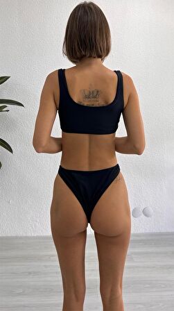 Crop Top Style Minimal Brazilian Bikini