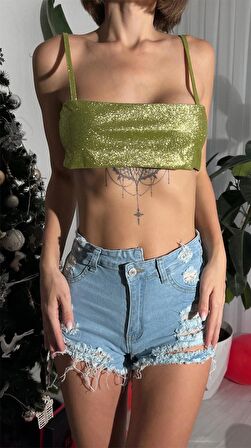 Glitter Crop Top