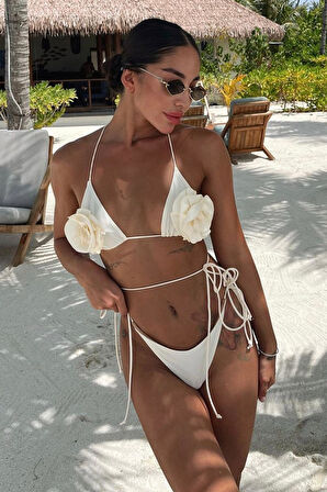 Big Rose Üçgen Bikini