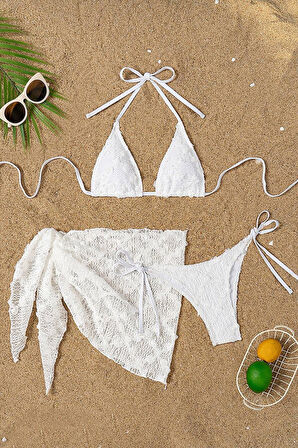 Anabella Örme Detay Bikini Set