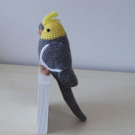 Amigurumi Kuş Muhabbet Kuşu Gri