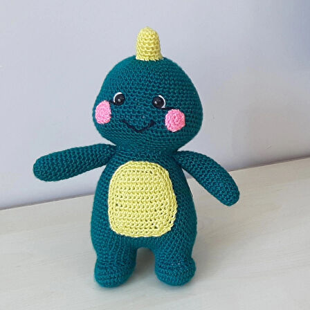 Amigurumi Örgü Oyuncak Sevimli Dinazor