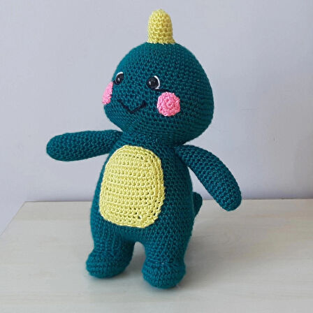 Amigurumi Örgü Oyuncak Sevimli Dinazor