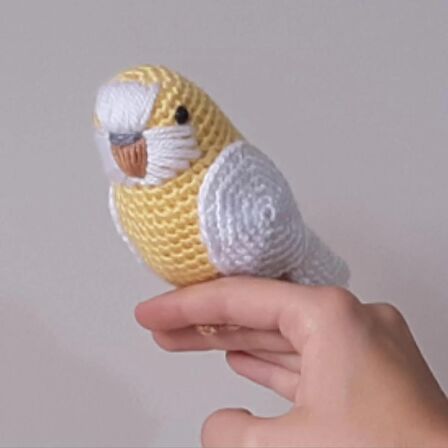 Amigurumi Kuş Muhabbet Kuşu Sarı