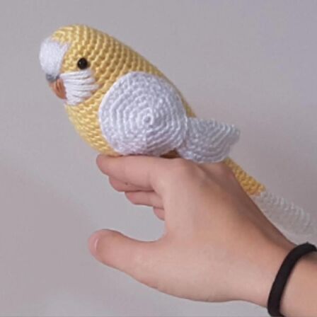 Amigurumi Kuş Muhabbet Kuşu Sarı