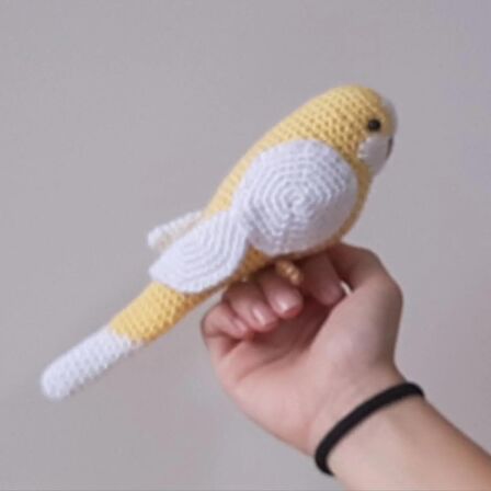 Amigurumi Kuş Muhabbet Kuşu Sarı