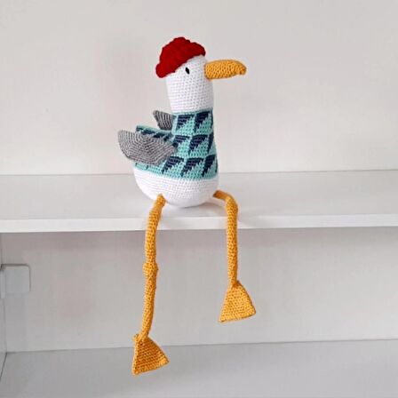 Amigurumi Örgü Oyuncak Martı
