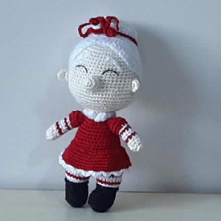 Amigurumi Örgü Oyuncak Yılbaşı Noel Anne