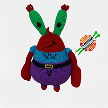 Amigurumi Örgü  Oyuncak Bay Yengeç