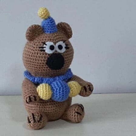 Amigurumi Örgü Oyuncak Ayı Palyaço