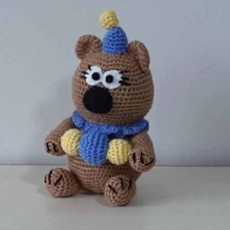 Amigurumi Örgü Oyuncak Ayı Palyaço