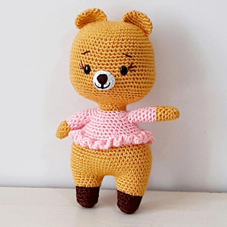 Amigurumi Örgü Oyuncak Ayı Kız