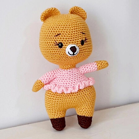 Amigurumi Örgü Oyuncak Ayı Kız