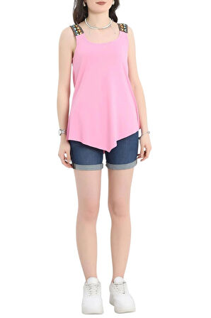 Askılı Viskon Bluz