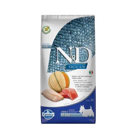 Nd Ocean Tahılsız Mini Adult 7kg Somon Morina Balığı Kavunlu Küçük Irk Köpek Maması
