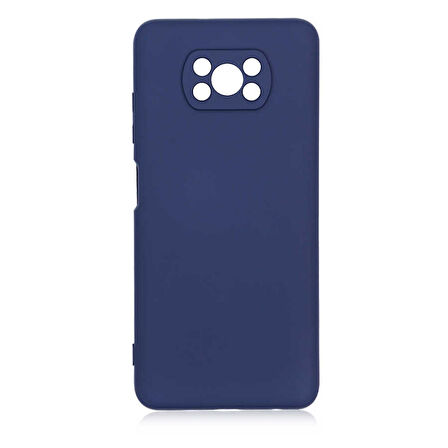 Smcase Xiaomi Poco X3 NFC Kılıf Kamera Korumalı İçi Kadife Silikon 