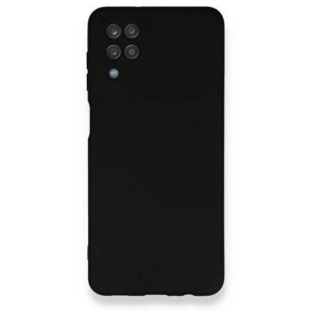 Smcase Samsung Galaxy A12 Kılıf Kamera Korumalı İçi Kadife Silikon 