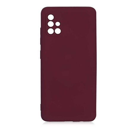 Smcase Samsung Galaxy A71 Kılıf Kamera Korumalı İçi Kadife Silikon 